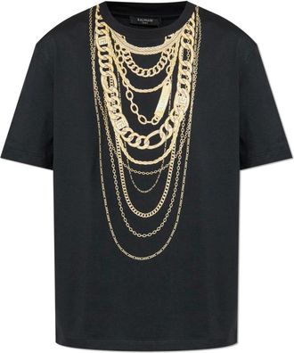 Balmain Hombre, Camisetas, Negro, Talla: M