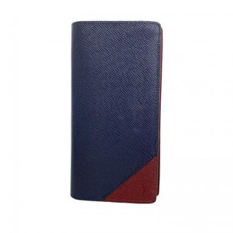 Louis Vuitton Bordeaux Navy Long Wallet (Bi-Fold) (Pre-Owned)