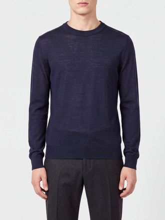 Paul Smith Maglia girocollo in pura lana Merino con bordi a costine