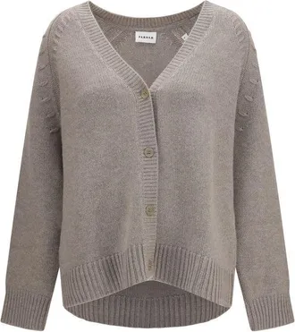 P.A.R.O.S.H. Beige Cashmere Womens Cardigan