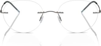 A|X Armani Exchange 52mm Phantos Optical Glasses in Matte Gunmetal/demo Lens at Nordstrom