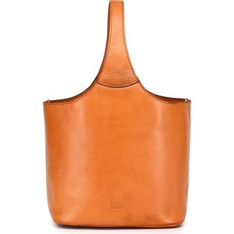 OLD TREND Napa Genuine Leather Relaxed Handcrafted Basket Bag in Caramel at Nordstrom