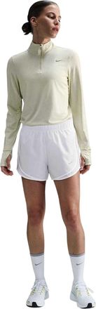 Nike Tempo Dri-FIT hardloopshort met middelhoge taille voor dames (Wit)