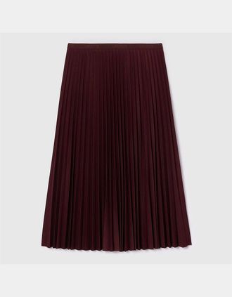 Lacoste Womens Elasticated Waist Flowing Pleated Skirt - Red - Size: 12