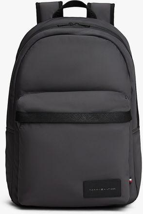 Tommy Hilfiger Mens Water-Resistant Dome Backpack - Grey