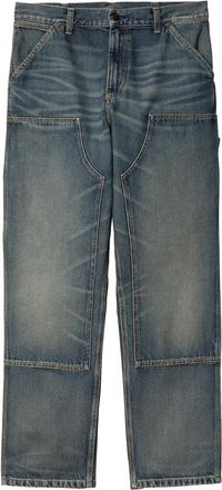 Carhartt Work in Progress Blauwe Dubbele Knie Katoenen Jeans - Heren - Regular Fit Jeans - Blauw - W32 - Katoen - Jeans
