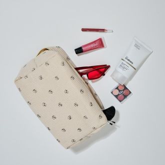 Urban Expression Cozy Crush - Corduroy Cosmetic & Travel Organizer Pouch in Off White at Nordstrom