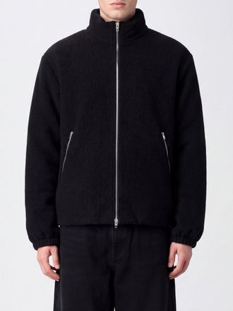 Jil Sander Wool Bomber Jacket with High Neck and Zip Closure