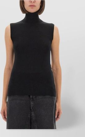 Sportmax high neck sleeveless jersey top