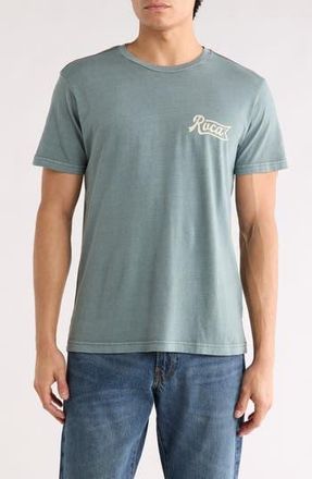 Rvca Pen Script Graphic T-Shirt in Balsam Green at Nordstrom Rack, Size Xx-Large