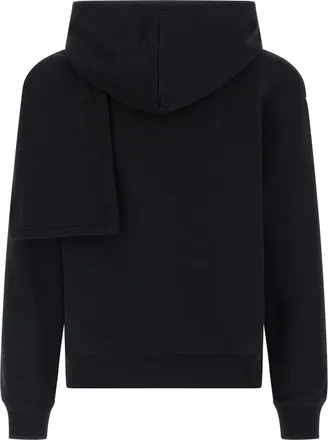 Courr&egrave;ges Womens Black Cotton Sweatshirt Clothing