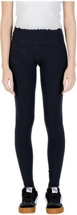 Converse Cotton High-Waist Leggings - Dames - Leggings - Zwart - 2XS - Katoen - Broeken