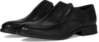 Clarks Mens Steadwell Step Loafer, Black Leather, 13 Wide