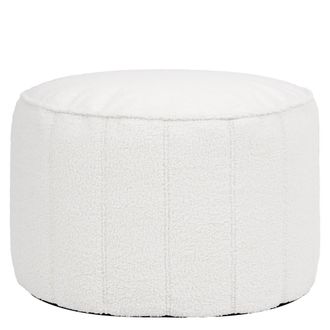 Icon Brand Puf reposapi&eacute;s redondo de tejido boucl&eacute;, marfil