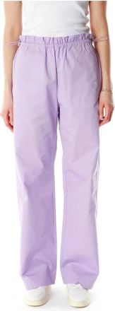 Stine Goya Drawstring Broeken - Dames - Wijde Broeken - Paars - XS - Katoen - Broeken