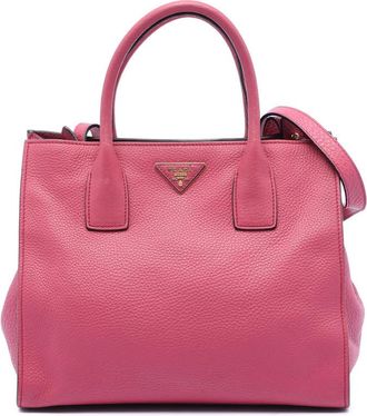 Prada Pre-owned Prada Vitello Daino Open Convertible Tote Ladies Q02RHAD5EO4U0G9V