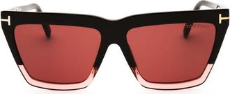 Tom Ford Square Full Rim Sunglasses - Brown