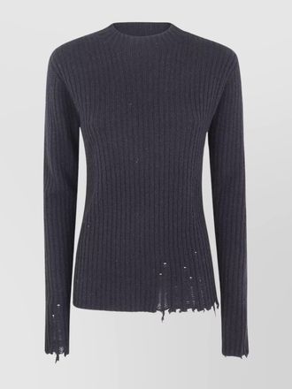 Uma Wang cashmere ribbed knitted top