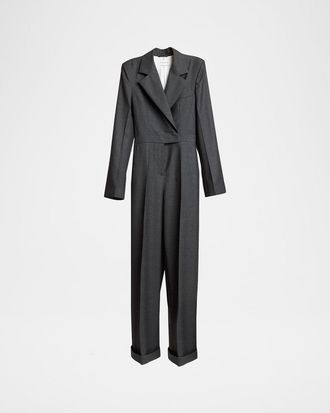 Givenchy Tuxedo Wool Jumpsuit