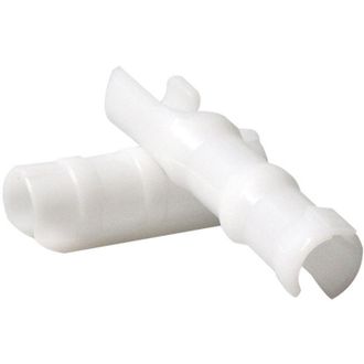 OEM Paquete De 20 Abrazaderas - Mosquetones Abs Resistentes Al Viento De 25 Mm De Grosor, Color Blanco - Crezuo