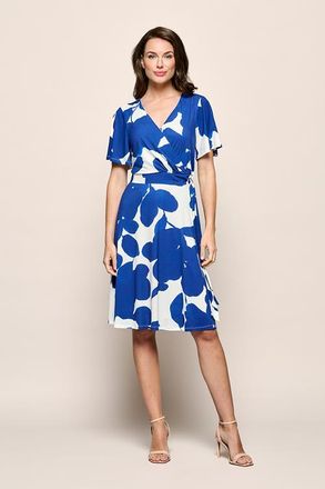 Mart Visser Regina Print Jurk Navy / Off White