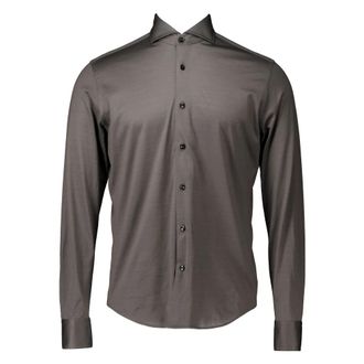 Xacus Long Sleeve Shirt - Heren - Casual Overhemden - Bruin - M - Overhemden