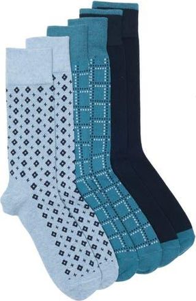 Ted Baker 3-Pack Assorted Dress Socks in Blue at Nordstrom Rack