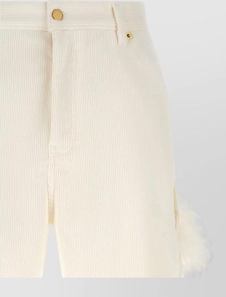 Darkpark cotton ribbed corduroy relaxed-fit straight-leg pants