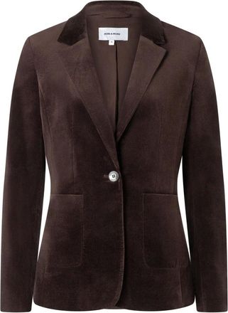 More & More Blazer in velluto - - Jackets - Donna - Marrone - XL