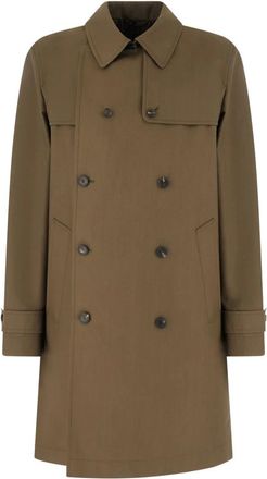 Fendi Trench Coat - Coats - Hombre - Verde - 2XL