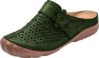 Generic Closed Toe Sandals For Women Breathable Outdoor Sports Sandals Solid Color Walking Sandal Arch Support Sandal Casual Slip On Shoes Flower Adorned Shoe