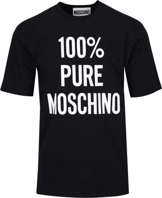 Moschino Pure T-shirt - male - Moschino - T-Shirts - Black - XL - Tops