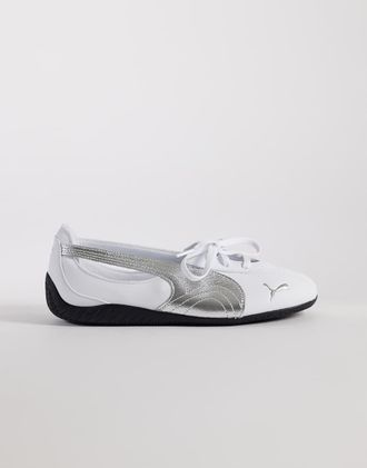 Puma Speedcat Ballet Nova - Ballerine bianco metallizzato