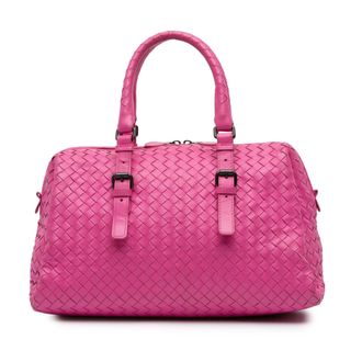 Bottega Veneta Boston Schoudertas Gevlochten Leer