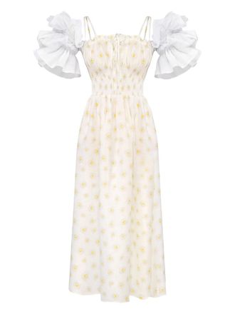 Sleeper Arle maxi dress - women - Linen/Flax - L - White
