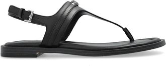 Michael Michael Kors Sandali con placca logo - Nero