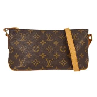 Louis Vuitton Pre-owned Shoulder Bags, female, Brown, Size: ONE SIZE Pre-owned Trott Monogram Canvas Shoulder Bag