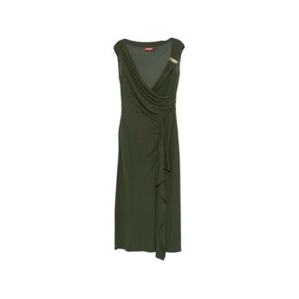 Max Mara Midi Dresses, female, Green, Size: XS Max Mara Studio Dresses Green