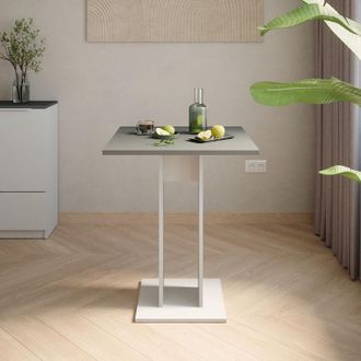 Vicco Mesa De Comedor Repose, Blanco/antracita, 65 X 65 Cm, Vicco
