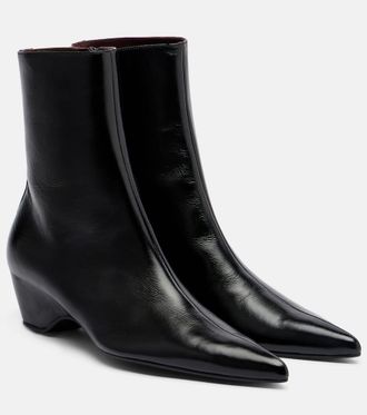 Khaite Leather ankle boots