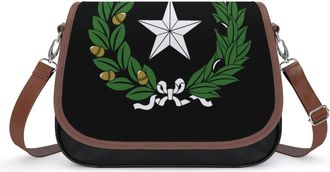 Generic State Arms of Texas Womens Crossbody Bag Fashion Shoulder Handbags Message Tote Bag with Adjustable Strap