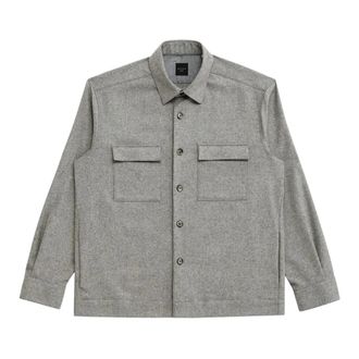 Xacus Jassen, Heren, Grijs, M, Jacket-Shirt