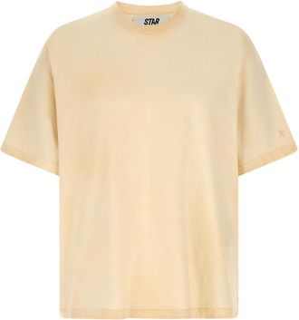 Golden Goose Beige Logo T-shirt