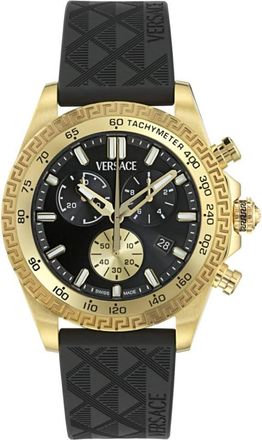 Versace Chrono Chronograph Quartz Black Dial Mens Watch VE9K00224