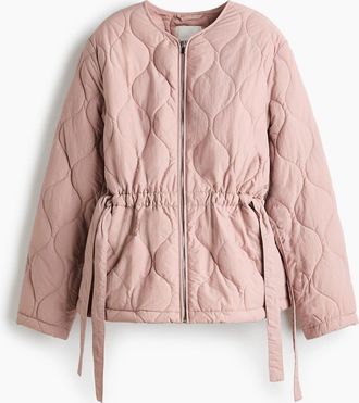 H&M Thermolite Quilted Jacket in Light Dusty Pink at Nordstrom, Size Xx-Large