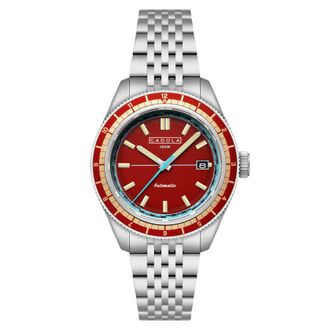 Cadola Ahrens Automatic Red Dial Mens Watch CD-1061-22