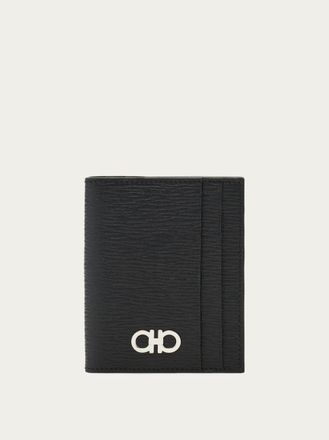 Ferragamo Men Gancini credit card holder Black