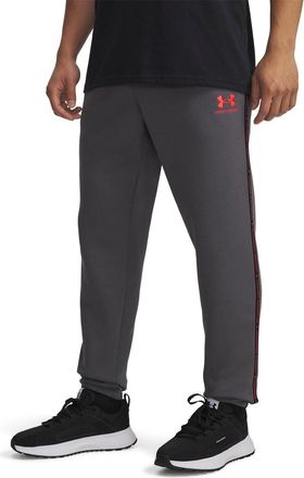 Under Armour Mens Ua Icon Fleece Jogger Taping Joggers Castlerock/Red XL