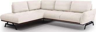 CXL by Christian Lacroix 5-Sitzer Designer Ecksofa Olivier mit Bettfunktion, Strukturstoff Light Beige