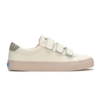 Keds Womens Keds Jump Kick V Sneakers Ivory Leather Comfort Casual Shoes ZAP1417